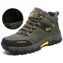 Load image into Gallery viewer, Brand Men Winter Snow Boots Warm Super Men High Quality Waterproof Leather Sneakers Outdoor Male Hiking Boots Work Shoes 39-47