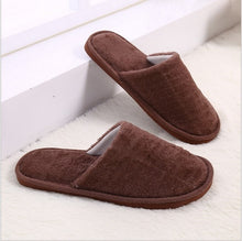 Load image into Gallery viewer, 2019 Women Men Shoes Slippers Men Warm Home Plush Soft Slippers Indoors Anti-skid Winter Floor Bedroom Shoes chaussures femme