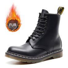 Load image into Gallery viewer, 2019 New Men Boots For Martin Boots Genuine Leather Dr Motocycle Boots Warm Ankle Boots Winter Shoes Men Shoes Plus Size 47 48