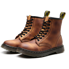 Load image into Gallery viewer, 2019 New Men Boots For Martin Boots Genuine Leather Dr Motocycle Boots Warm Ankle Boots Winter Shoes Men Shoes Plus Size 47 48